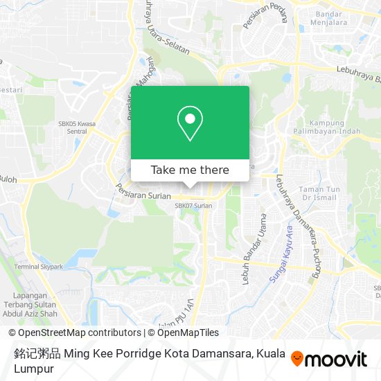 銘记粥品 Ming Kee Porridge Kota Damansara map