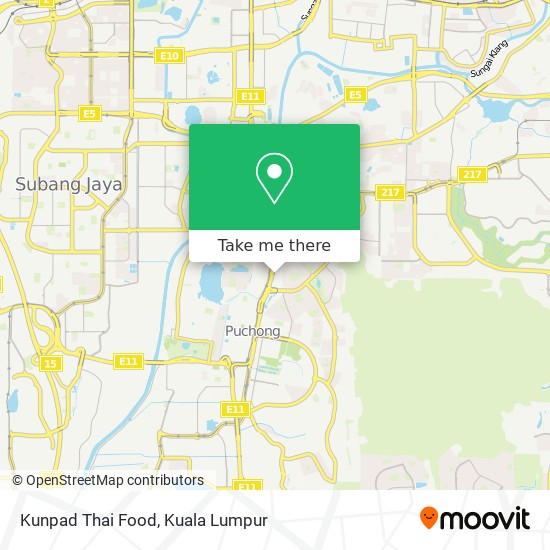 Kunpad Thai Food map