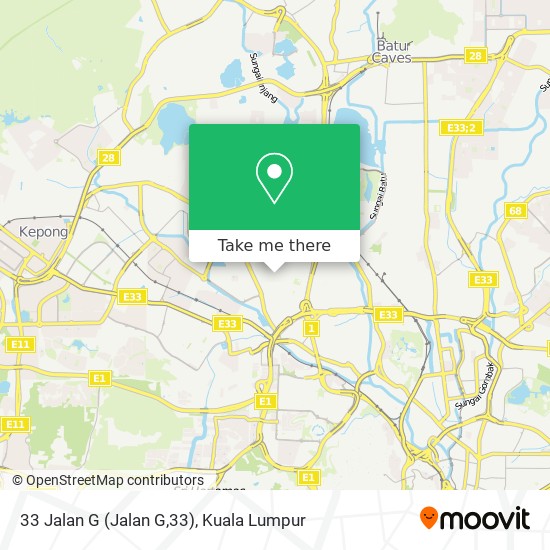 33 Jalan G (Jalan G,33) map