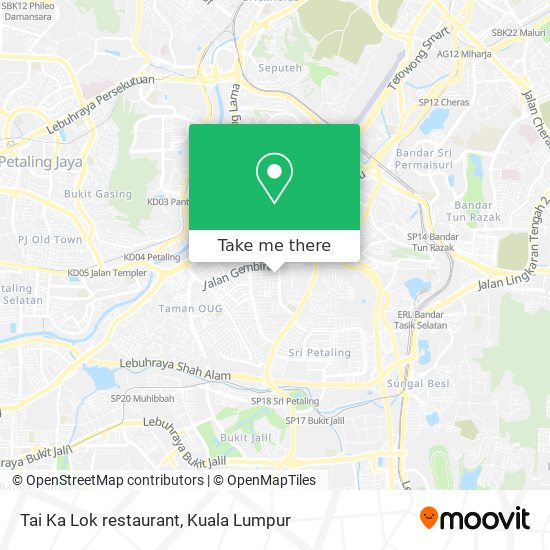 Tai Ka Lok restaurant map