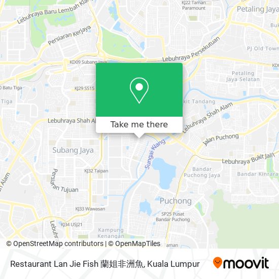 Restaurant Lan Jie Fish 蘭姐非洲魚 map