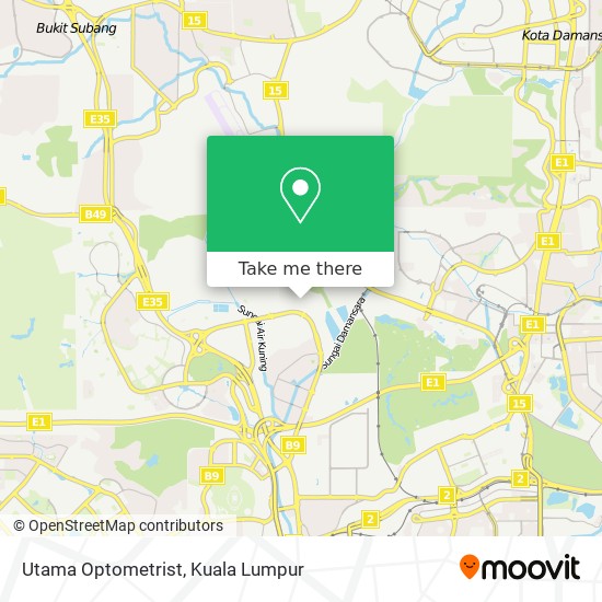 Utama Optometrist map