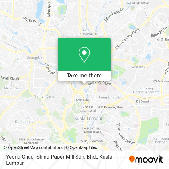 Yeong Chaur Shing Paper Mill Sdn. Bhd. map