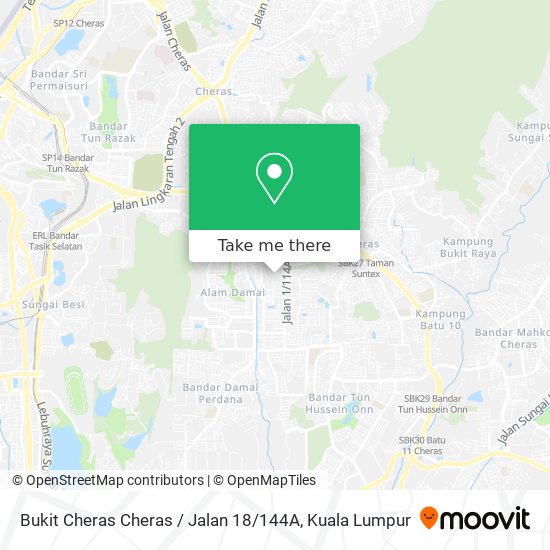 Bukit Cheras Cheras / Jalan 18 / 144A map