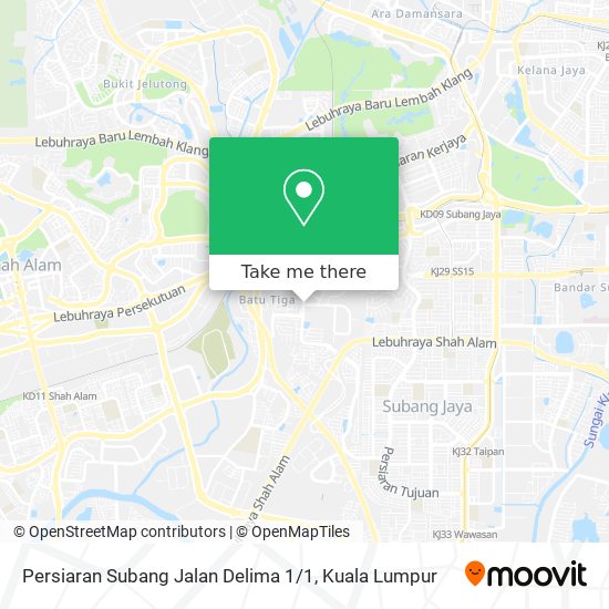 Persiaran Subang Jalan Delima 1 / 1 map