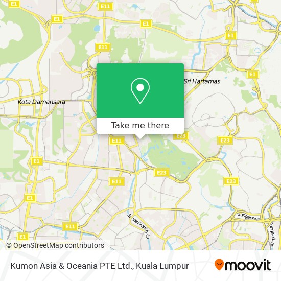 Kumon Asia & Oceania PTE Ltd. map