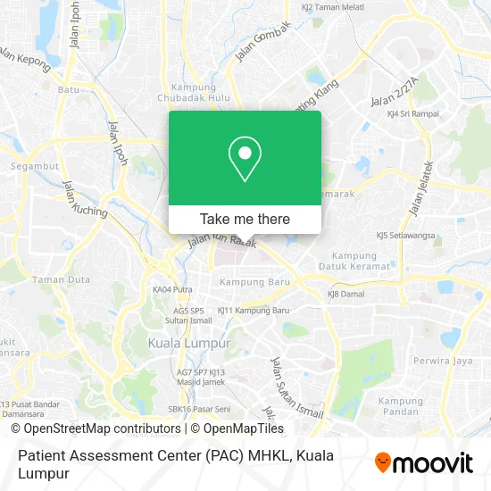 Patient Assessment Center (PAC) MHKL map