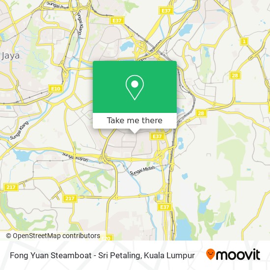 Fong Yuan Steamboat - Sri Petaling map