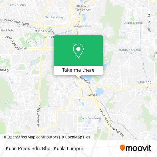 Kuan Press Sdn. Bhd. map