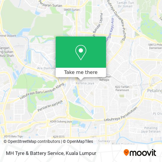 MH Tyre & Battery Service map