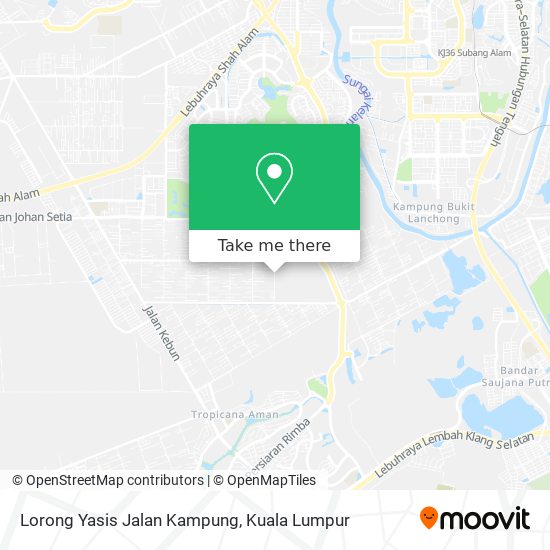 Peta Lorong Yasis Jalan Kampung