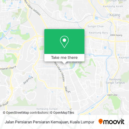 Jalan Persiaran Persiaran Kemajuan map