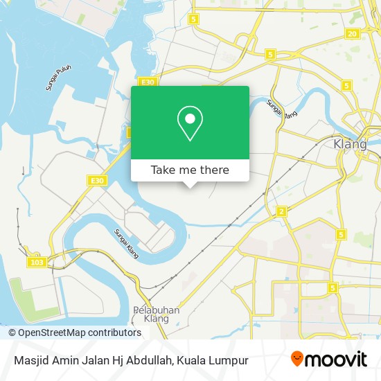 Masjid Amin Jalan Hj Abdullah map