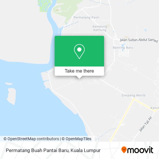 Peta Permatang Buah Pantai Baru, 42700 Kelanang