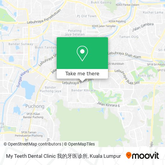 My Teeth Dental Clinic 我的牙医诊所 map