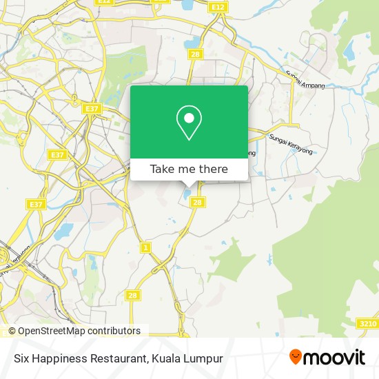Six Happiness Restaurant map