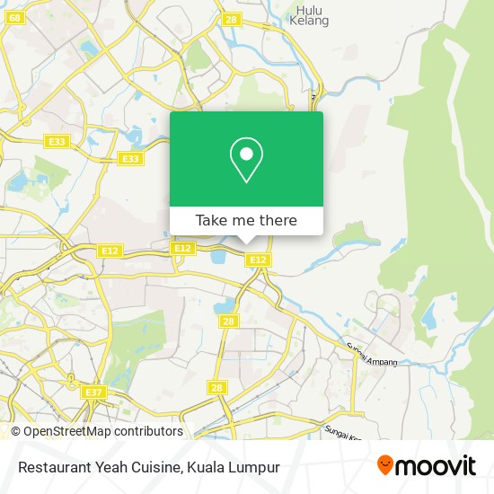 Restaurant Yeah Cuisine map