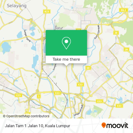 Jalan Tam 1 Jalan 10 map