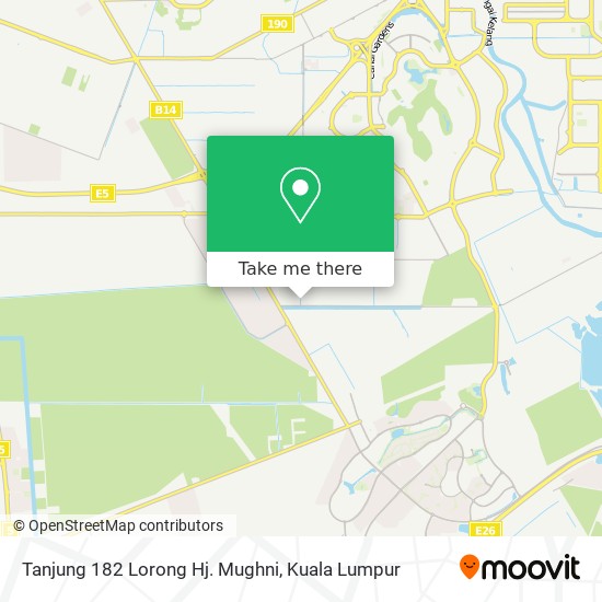 Peta Tanjung 182 Lorong Hj. Mughni