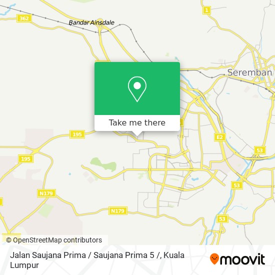 Jalan Saujana Prima / Saujana Prima 5 / map