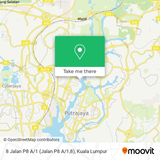 8 Jalan P8 A / 1 (Jalan P8 A / 1,8) map