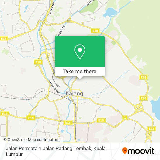 Jalan Permata 1 Jalan Padang Tembak map