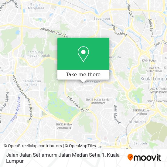 Jalan Jalan Setiamurni Jalan Medan Setia 1 map