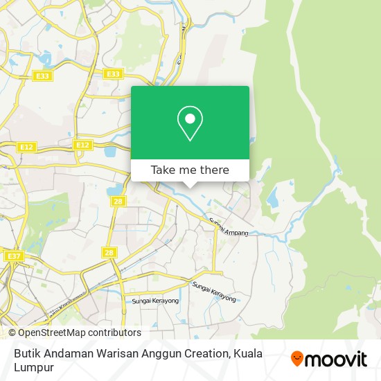 Butik Andaman Warisan Anggun Creation map