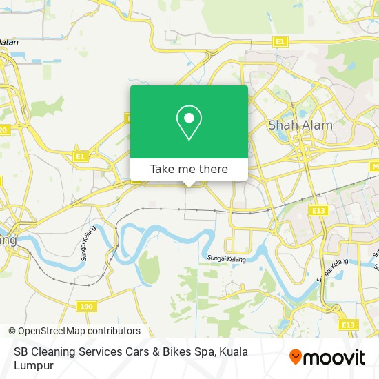 SB Cleaning Services Cars & Bikes Spa map