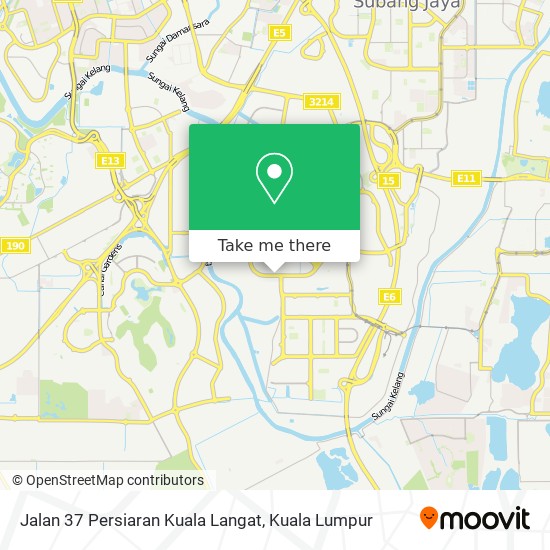 Peta Jalan 37 Persiaran Kuala Langat