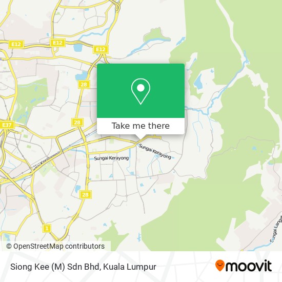 Siong Kee (M) Sdn Bhd map