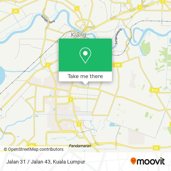 Jalan 31 / Jalan 43 map