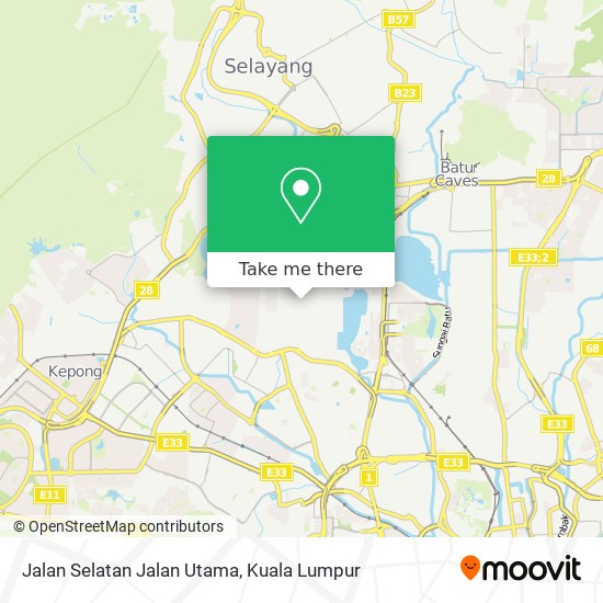 Jalan Selatan Jalan Utama map