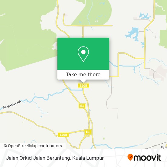 Peta Jalan Orkid Jalan Beruntung