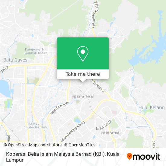 Koperasi Belia Islam Malaysia Berhad (KBI) map