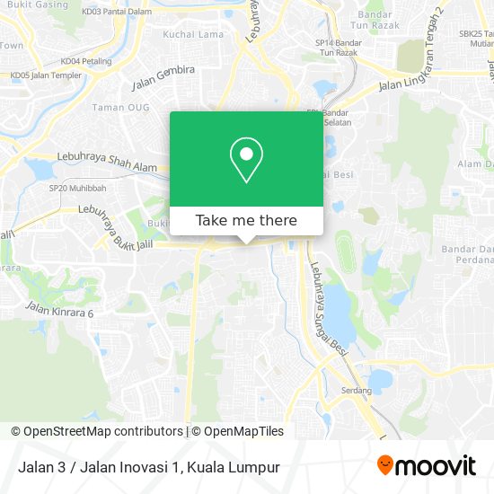 Jalan 3 / Jalan Inovasi 1 map