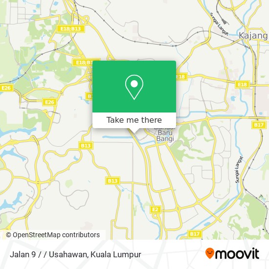 Jalan 9 / / Usahawan map