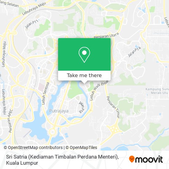 Sri Satria (Kediaman Timbalan Perdana Menteri) map