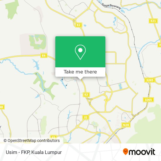 Usim - FKP map