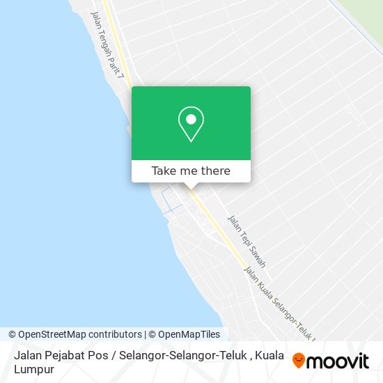 Peta Jalan Pejabat Pos / Selangor-Selangor-Teluk