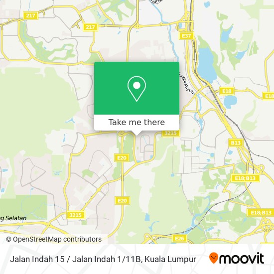 Peta Jalan Indah 15 / Jalan Indah 1 / 11B