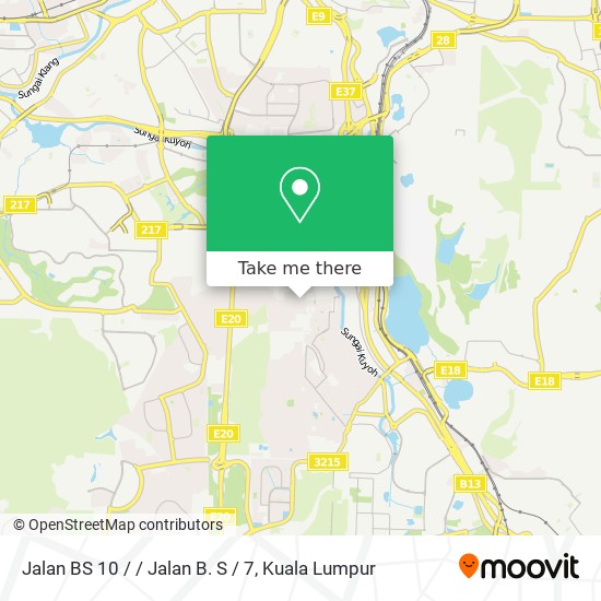 Jalan BS 10 / / Jalan B. S / 7 map