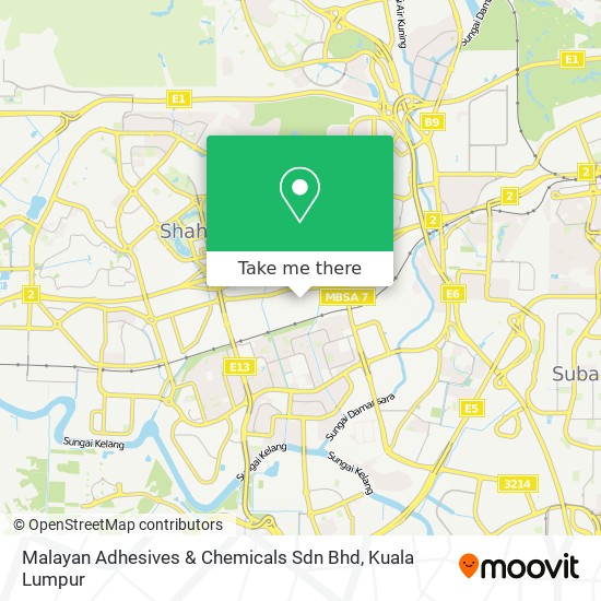 Peta Malayan Adhesives & Chemicals Sdn Bhd