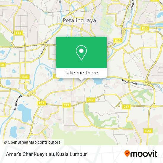 Amar's Char kuey tiau map