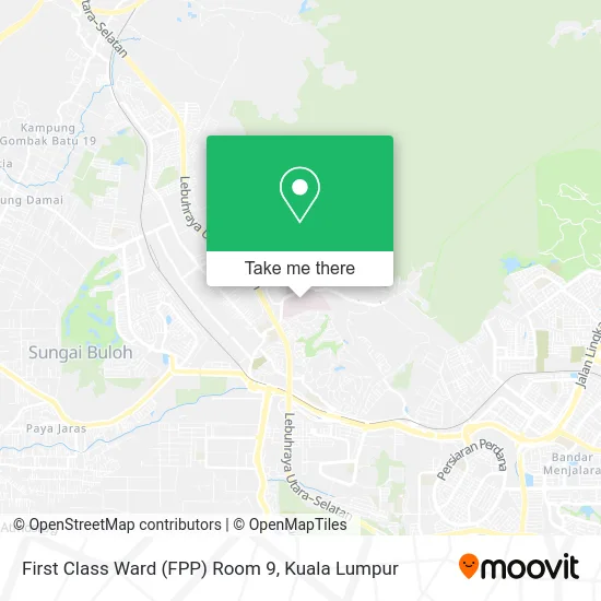 First Class Ward (FPP) Room 9 map