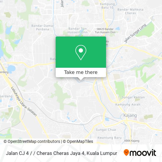 Jalan CJ 4 / / Cheras Cheras Jaya 4 map