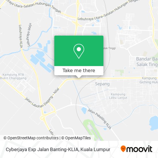 Cyberjaya Exp Jalan Banting-KLIA map