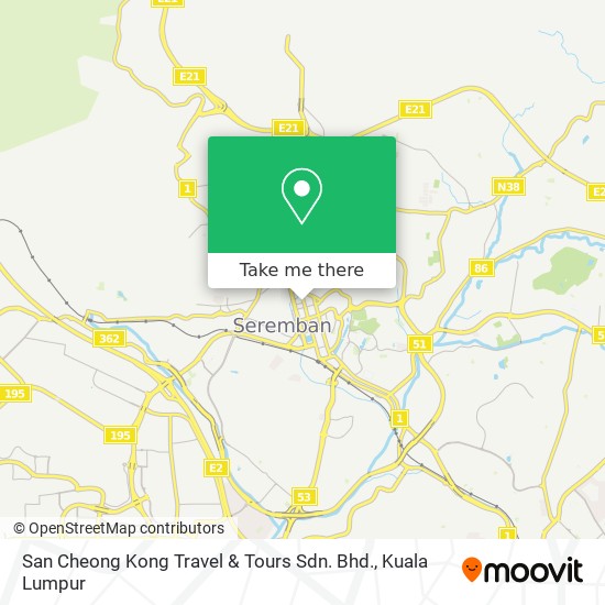 Peta San Cheong Kong Travel & Tours Sdn. Bhd.