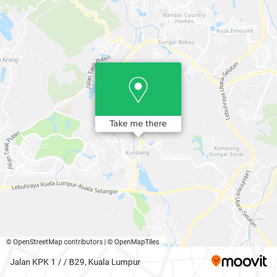 Jalan KPK 1 / / B29 map