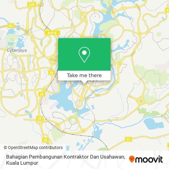 Bahagian Pembangunan Kontraktor Dan Usahawan map